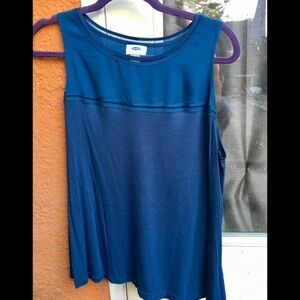 Old Navy Blue Sleeveless Blouse
